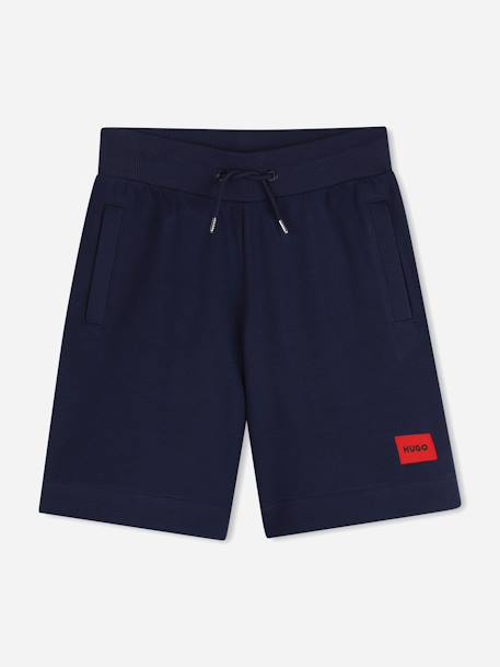 Short garçon taille élastique Bleu foncé 1 - vertbaudet enfant 
