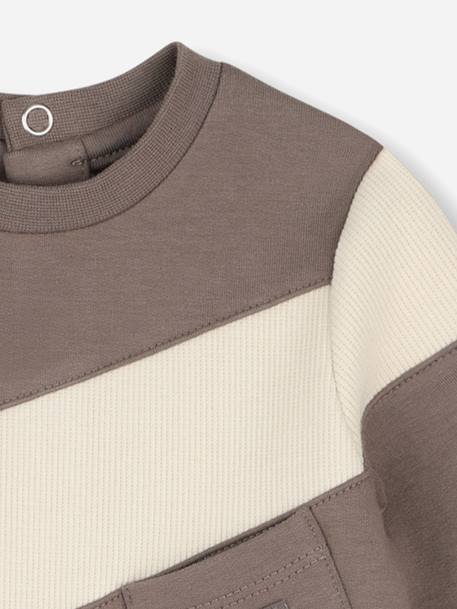 Pyjama garçon manches longues Marron / beige 3 - vertbaudet enfant 