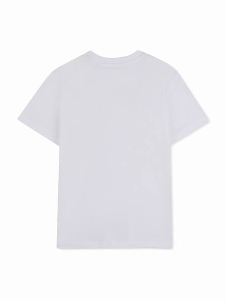 T-shirt  garçon à manches courtes Blanc+Marron clair 2 - vertbaudet enfant 