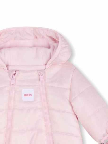 Combinaison fille à capuche Rose clair 3 - vertbaudet enfant 