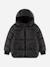Doudoune garçon à capuche Noir 1 - vertbaudet enfant 