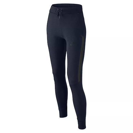 Pantalon de survêtement fille en coton Bleu+Noir 1 - vertbaudet enfant 