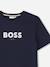 T-shirt  garçon col rond Blanc+Bleu 6 - vertbaudet enfant 