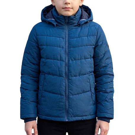 Doudoune garçon confortable et élégante Bleu marine+Bleu marine, noir+Noir foncé 6 - vertbaudet enfant 
