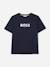 T-shirt  garçon col rond Blanc+Bleu 4 - vertbaudet enfant 