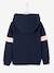 Sweat zippé à capuche sport 'Love' fille marine 2 - vertbaudet enfant 