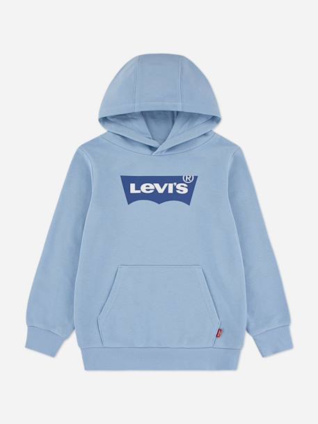 Sweat garçon à capuche Bleu clair 1 - vertbaudet enfant 