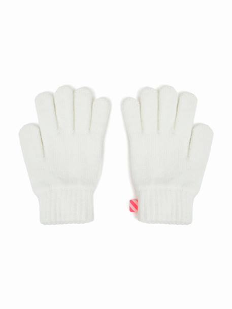 Gant fille en maille Beige clair 2 - vertbaudet enfant 