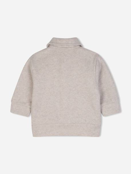 Blouson garçon à bouton Ecru 2 - vertbaudet enfant 