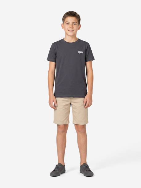 T-shirt  garçon col rond Blanc+Bleu clair+Bleu foncé 8 - vertbaudet enfant 