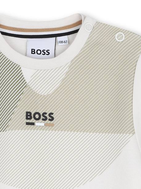 T-shirt garçon col rond Blanc / vert pale 3 - vertbaudet enfant 