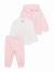 Ensemble fille 3 pièces Rose clair / blanc 1 - vertbaudet enfant 