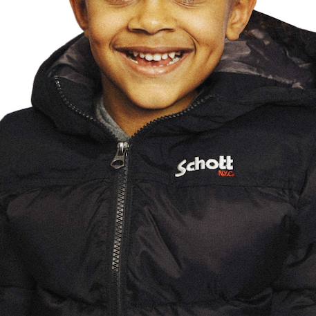 Doudoune garçon Argent+Noir 6 - vertbaudet enfant 