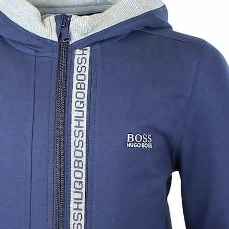 Sweat garçon en coton Bleu, gris+Gris, bleu marine 3 - vertbaudet enfant 