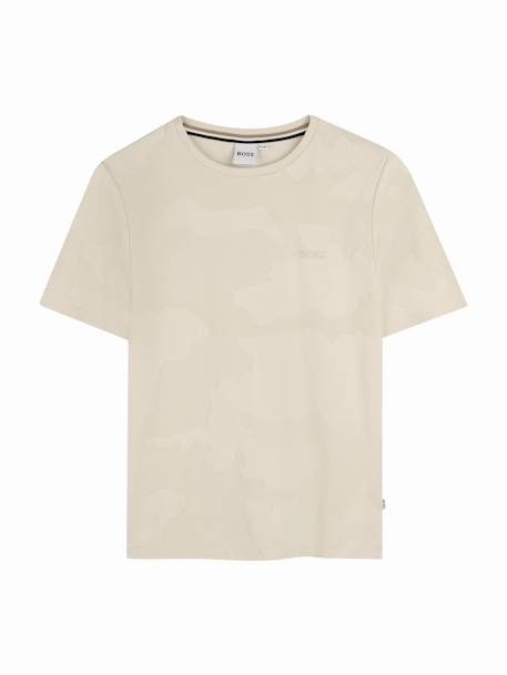 T-shirt  garçon col rond Beige 1 - vertbaudet enfant 