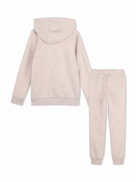 Ensemble 2 pièces gilet à capuche et bas Beige / ecru 2 - vertbaudet enfant 