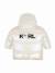 Blouson fille à capuche Blanc irisé 2 - vertbaudet enfant 