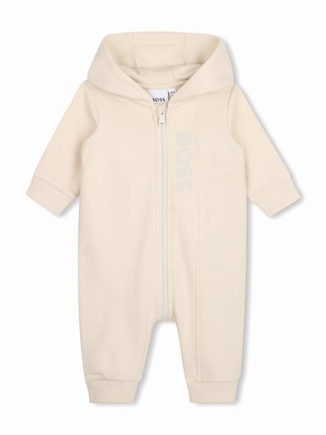 Combinaison garçon à zip Beige+Bleu foncé 1 - vertbaudet enfant 
