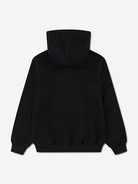 Sweat garçon à capuche Noir / blanc 2 - vertbaudet enfant 