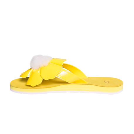 Sandales fille en cuir Jaune citron, blanc+Jaune foncé+Rose clair 9 - vertbaudet enfant 