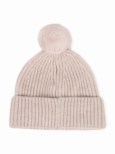 Bonnet en maille Ecru 2 - vertbaudet enfant 