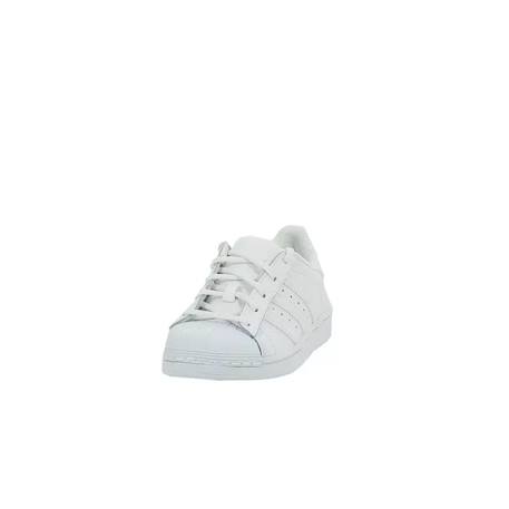 Baskets enfant en cuir Blanc clair.+Noir foncé 3 - vertbaudet enfant 