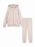 Ensemble 2 pièces gilet à capuche et bas Beige / ecru 1 - vertbaudet enfant 