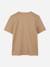 T-shirt  garçon col rond Beige foncé+Noir 2 - vertbaudet enfant 