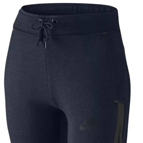 Pantalon de survêtement fille en coton Bleu+Noir 3 - vertbaudet enfant 