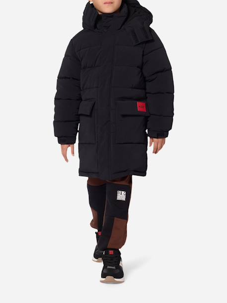Parka garçon à capuche Noir 4 - vertbaudet enfant 