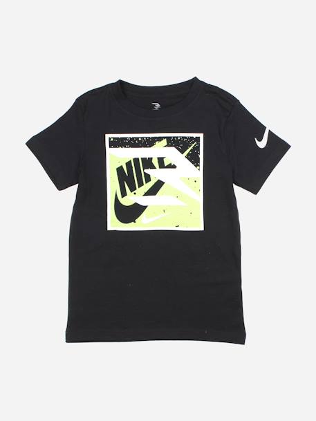 T-shirt  garçon col rond Noir 1 - vertbaudet enfant 