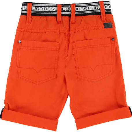 Short enfant en coton Bleu marine+Orange, noir. 5 - vertbaudet enfant 