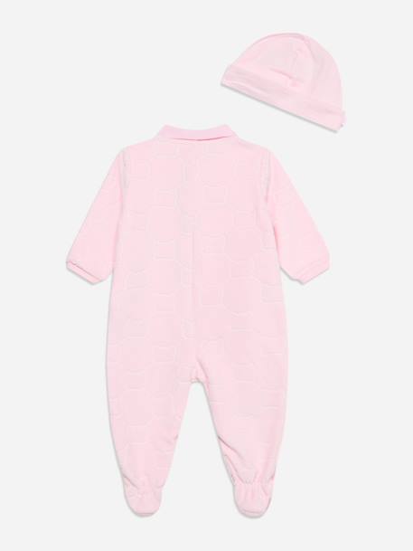 Combinaison fille avec bonnet Rose clair 2 - vertbaudet enfant 