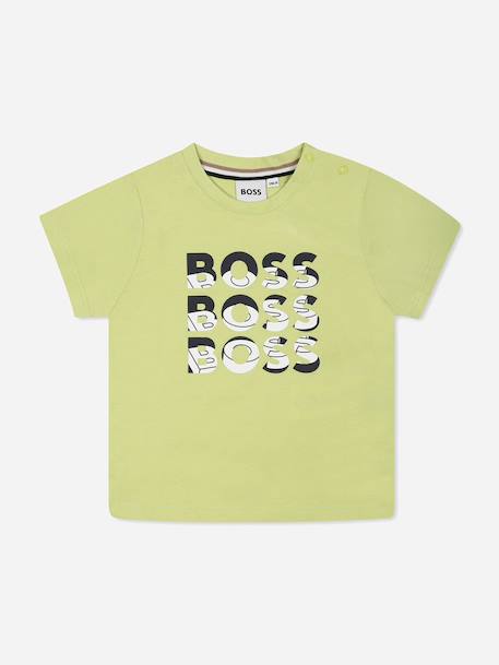 T-shirt col rond Bleu+Bleu foncé+Jaune / vert 7 - vertbaudet enfant 