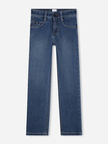 Jean garçon coupe droite Bleu 1 - vertbaudet enfant 