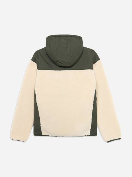 Veste garçon à capuche Beige / bleu foncé+Beige / kaki 5 - vertbaudet enfant 
