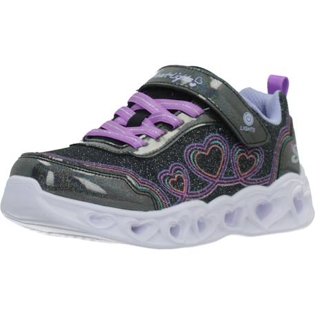Baskets enfant fille Noir bkmt+Violet lvmt 4 - vertbaudet enfant 