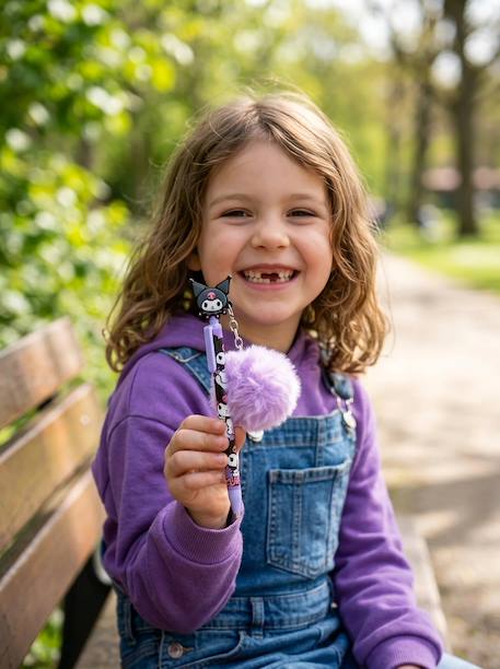 Stylo kuromi avec figurine et pompon Violet 2 - vertbaudet enfant 