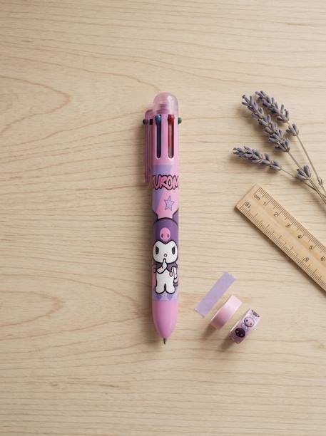 Stylo kuromi 6 couleurs encre Noir et rose 1 - vertbaudet enfant 