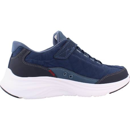 Baskets enfant garçon en cuir Blanc wnv+Bleu nvy 7 - vertbaudet enfant 