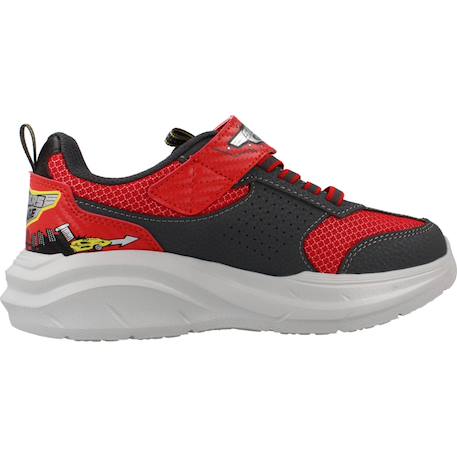 Baskets basses à scratch Argent   noir+Gris slbk+Rouge   charcoal+Rouge rdcc 19 - vertbaudet enfant 
