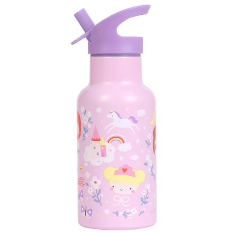 Gourde isotherme cœurs (350 ml) Bleu marine+Parme 7 - vertbaudet enfant 