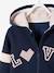 Sweat zippé à capuche sport 'Love' fille marine 3 - vertbaudet enfant 