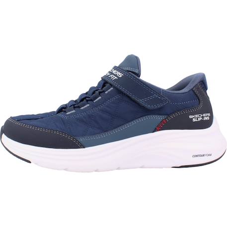 Baskets enfant garçon en cuir Blanc wnv+Bleu nvy 8 - vertbaudet enfant 