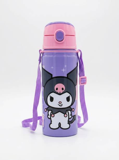 Gourde kuromi enfant 600 ml avec poignée Noir et rose 3 - vertbaudet enfant 