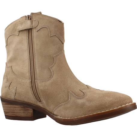 Bottes enfant fille en cuir Brun clair 5 - vertbaudet enfant 