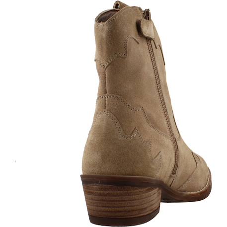 Bottes enfant fille en cuir Brun clair 3 - vertbaudet enfant 