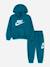 Ensemble deux pièces pour bébé sweat à capuche et pantalon confortable Bleu canard+Marron clair+Noir / doré+Vert foncé 1 - vertbaudet enfant 