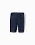 Pantalon en sergé avec taille élastique Bleu foncé 2 - vertbaudet enfant 