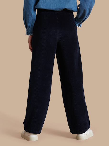 Pantalon flare en velours Cerise+Marine 6 - vertbaudet enfant 
